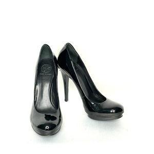 Tory Burch Jude Patent Leather Heels Black Size 10 Stiletto